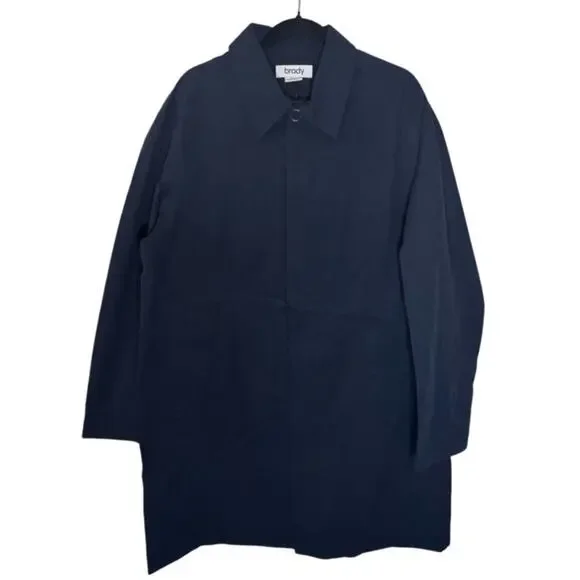 Brady Jacket Mens Tunnel Trench Coat - Sapphire Blue Size L - Picture 6 of 9